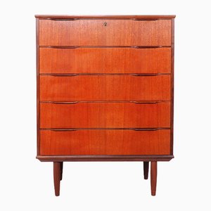 Danish High Chest of Drawers in Teak, 1960s-SN-1777959