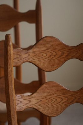 Danish Highback Dining Chairs in Oak by Henning Kjærnulf, 1960s, Set of 12-MXF-2020971