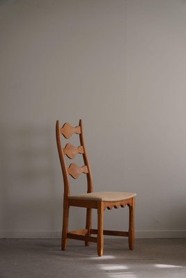 Danish Highback Dining Chairs in Oak by Henning Kjærnulf, 1960s, Set of 12-MXF-2020971