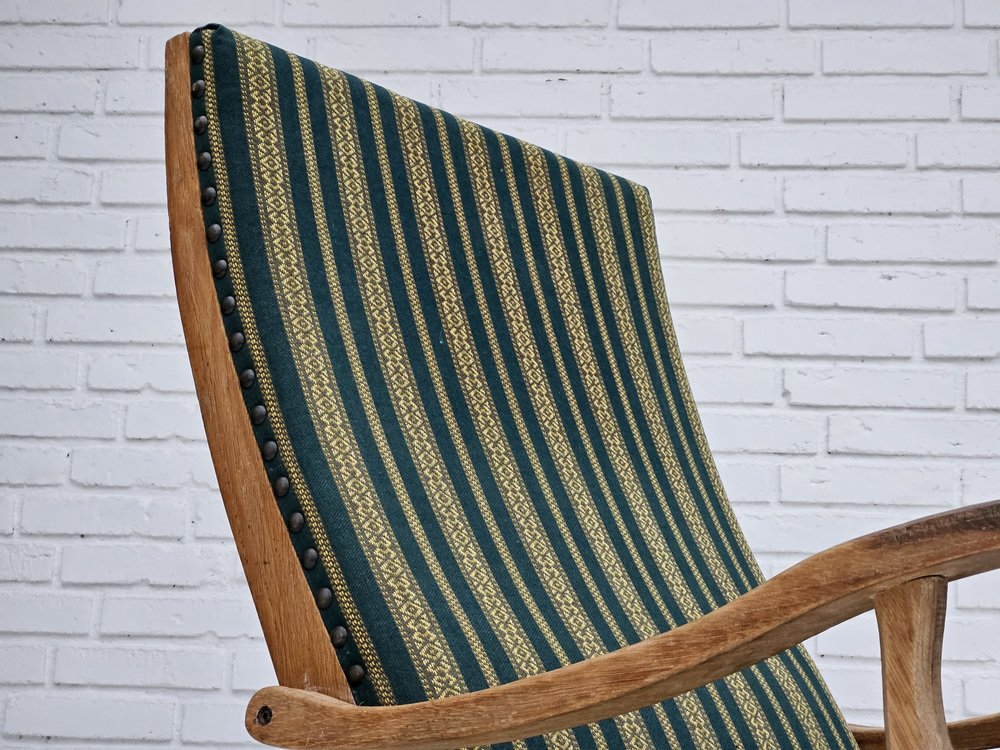 Danish Highback Rocking Chair, 1950s