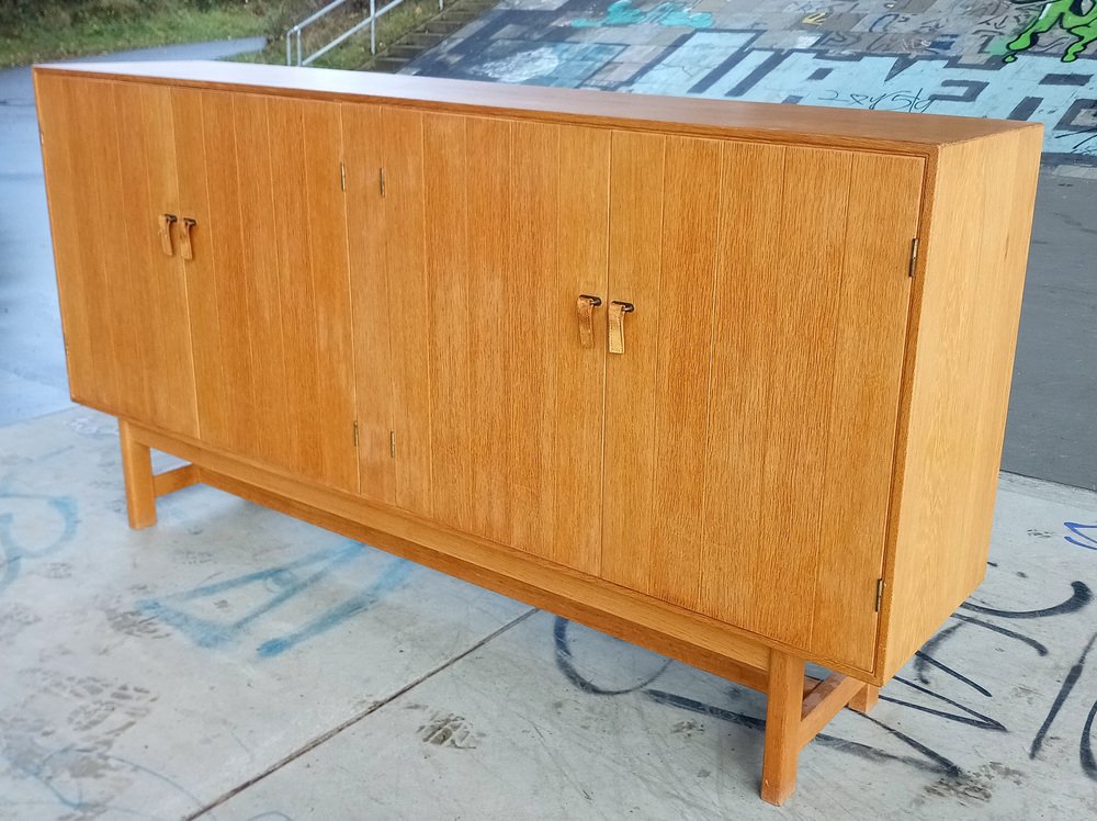 Danish Highboard in Oak by Kurt Ostervig for KP Mobler, 1960s