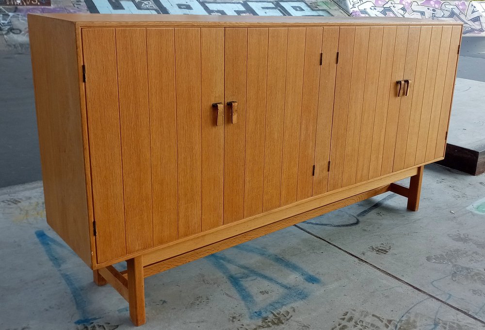 Danish Highboard in Oak by Kurt Ostervig for KP Mobler, 1960s