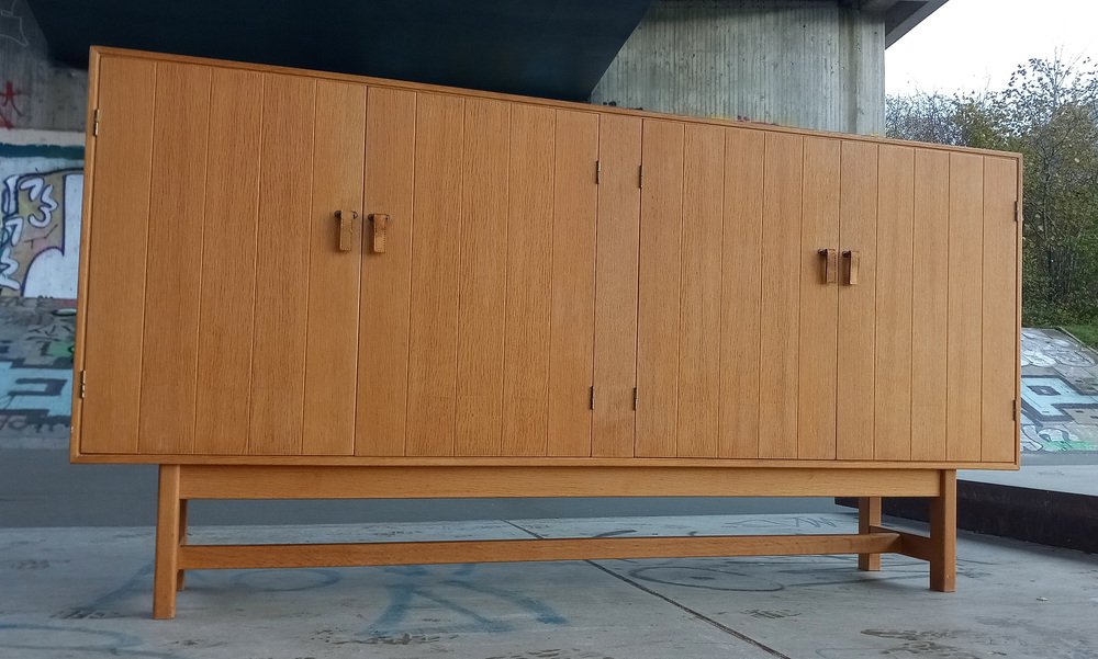 Danish Highboard in Oak by Kurt Ostervig for KP Mobler, 1960s