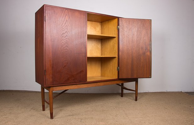 Danish Highboard in Teak by Kurt Ostervig for Randers Mobelfabrik, 1960s-EMB-2027067