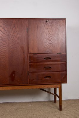 Danish Highboard in Teak by Kurt Ostervig for Randers Mobelfabrik, 1960s-EMB-2027067