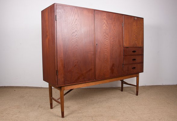 Danish Highboard in Teak by Kurt Ostervig for Randers Mobelfabrik, 1960s-EMB-2027067