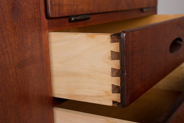 Danish Highboard in Teak by Kurt Ostervig for Randers Mobelfabrik, 1960s-EMB-2027067