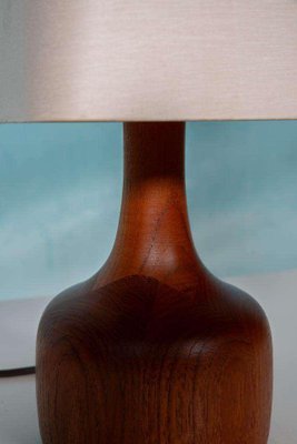 Danish Japandi Design Table Lamp in Teak, 1960s-HGA-2022433