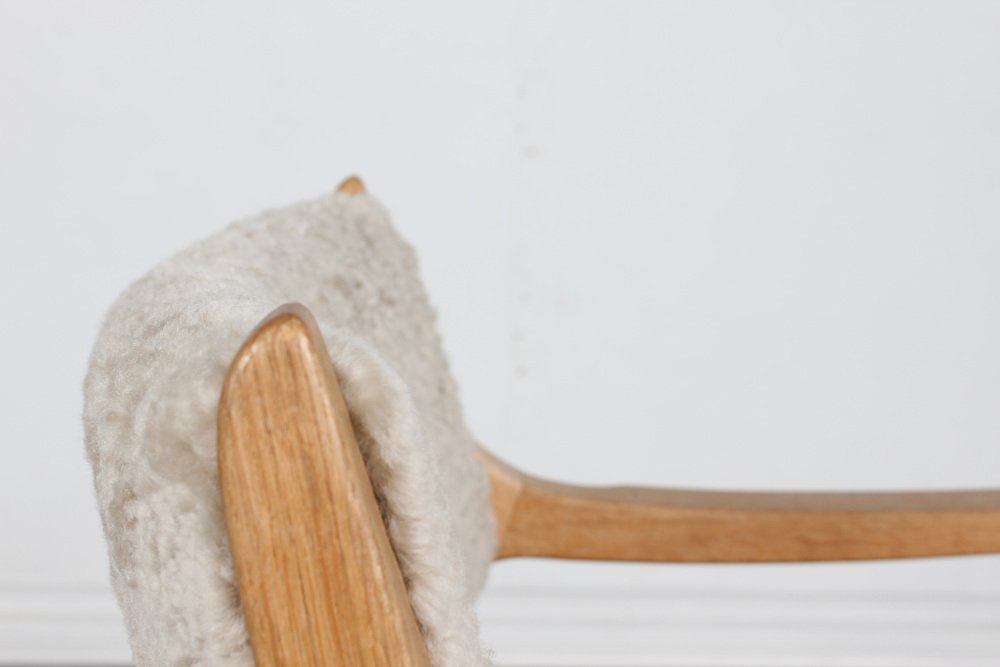 Danish Kurul Chair with Armrest by Henning Kjærnulf for Eg Møbler, 1970s