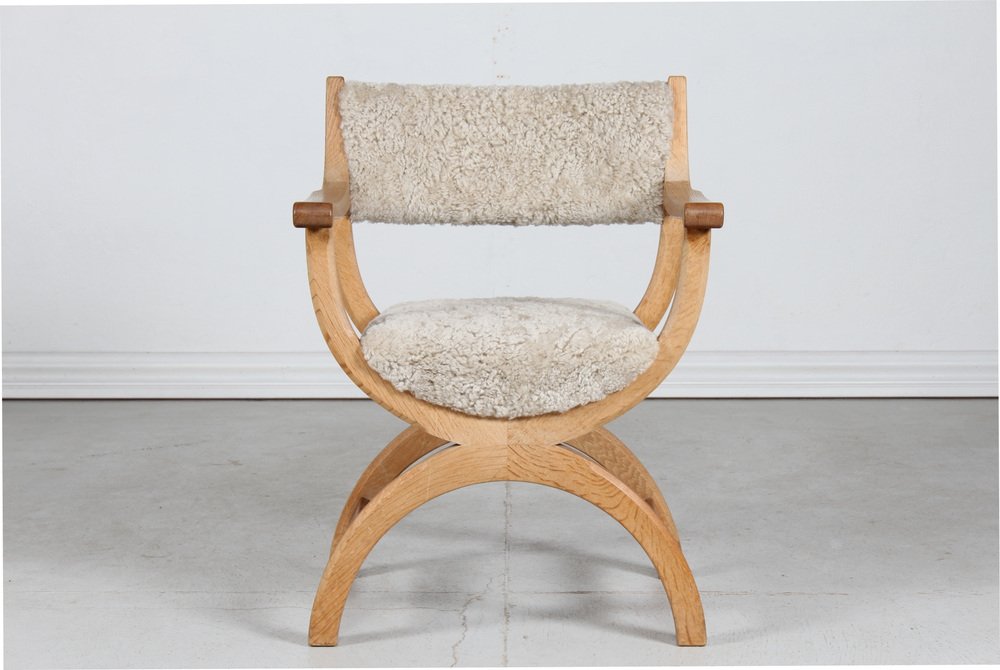 Danish Kurul Chair with Armrest by Henning Kjærnulf for Eg Møbler, 1970s