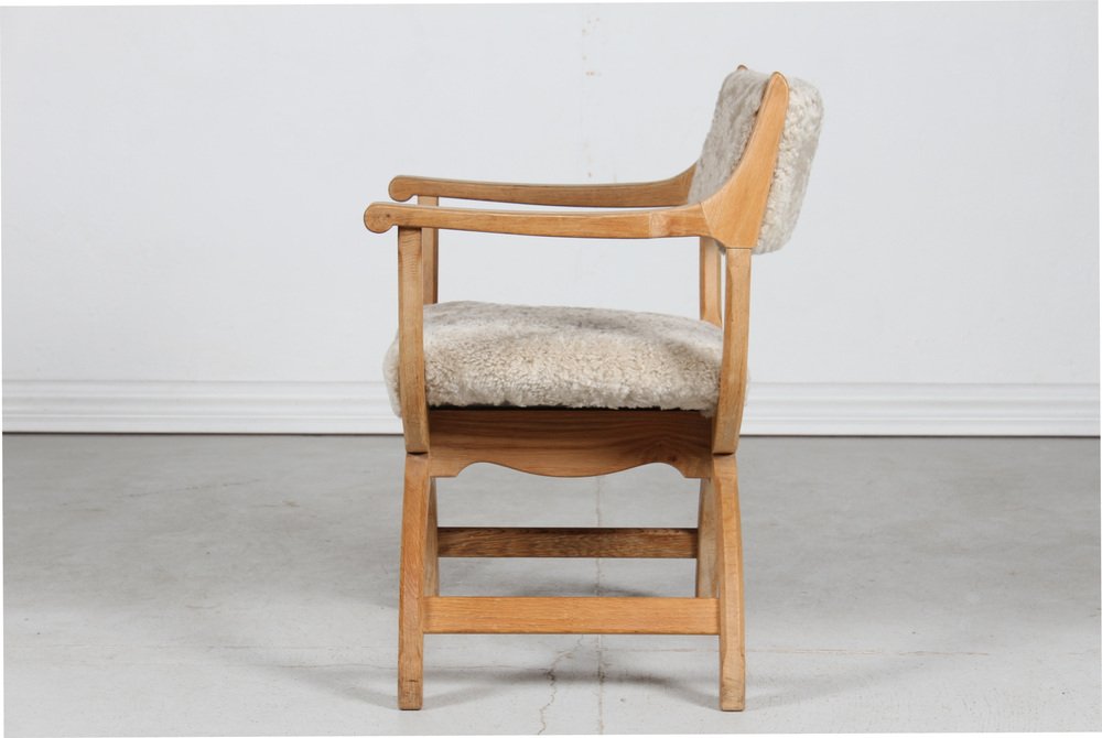 Danish Kurul Chair with Armrest by Henning Kjærnulf for Eg Møbler, 1970s