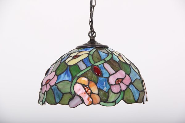 Danish Lead Glass Pendant Lamp, 1970s-DQ-875870