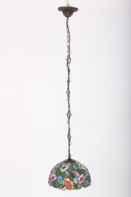 Danish Lead Glass Pendant Lamp, 1970s-DQ-875870