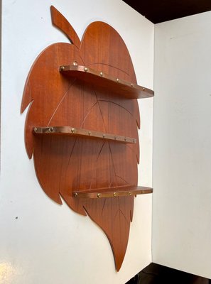 Danish Leaf Spice Rack in Teak and Copper, 1960s-LCR-1388833