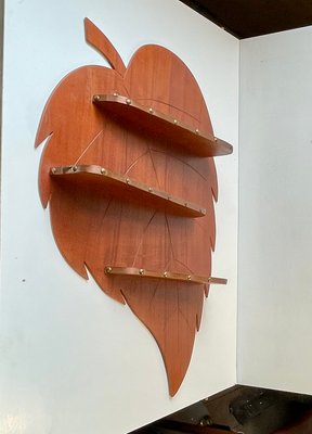 Danish Leaf Spice Rack in Teak and Copper, 1960s-LCR-1388833