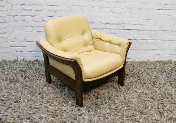 Danish Leather Armchair by Georg Thams, 1970s-QFD-1056566