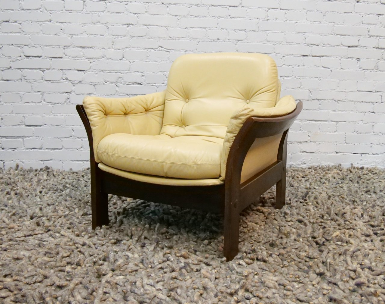 Danish Leather Armchair by Georg Thams, 1970s