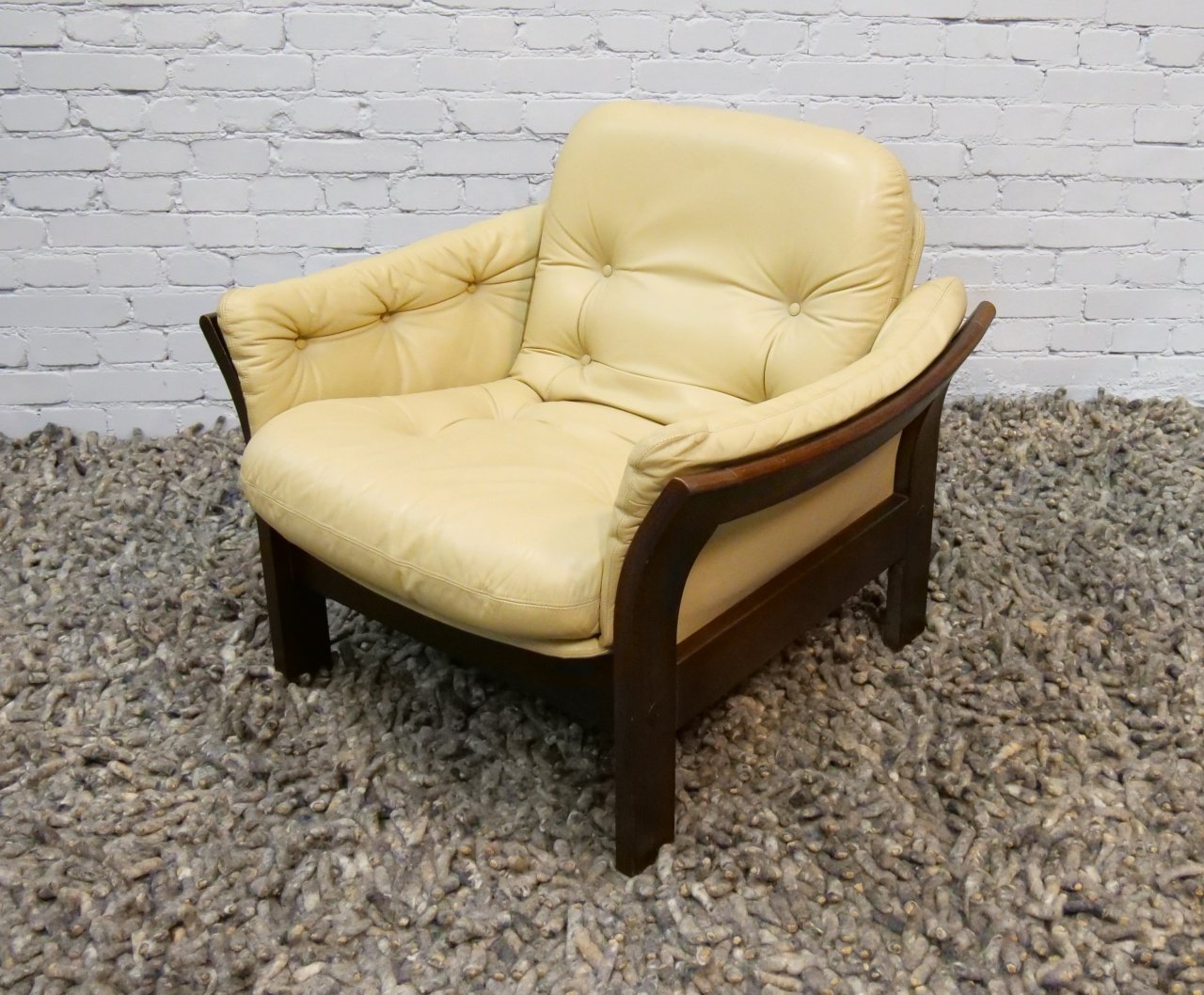 Danish Leather Armchair by Georg Thams, 1970s