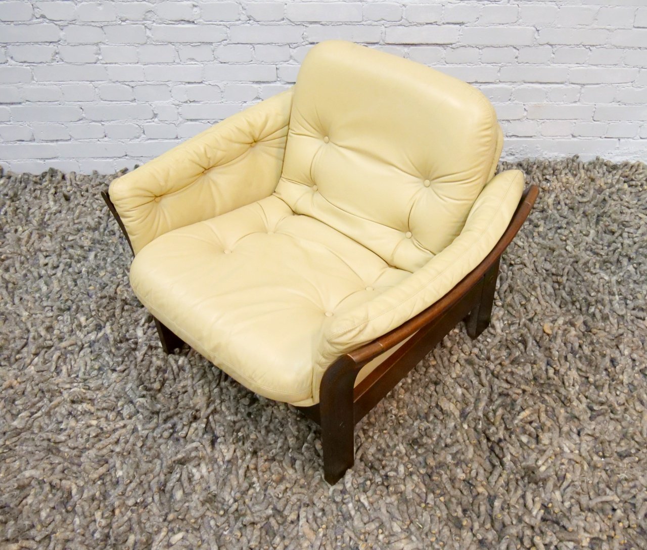 Danish Leather Armchair by Georg Thams, 1970s