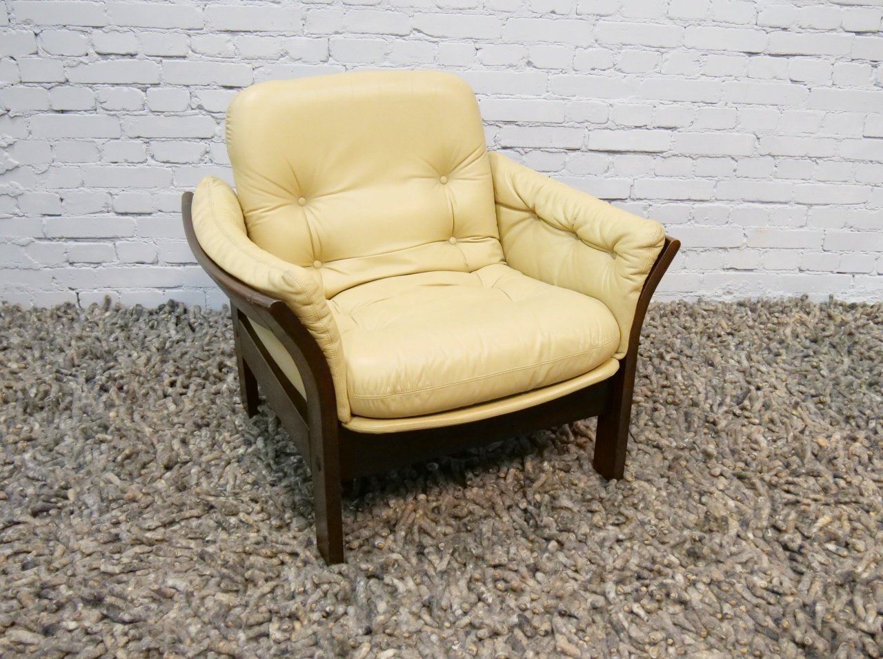 Danish Leather Armchair by Georg Thams, 1970s