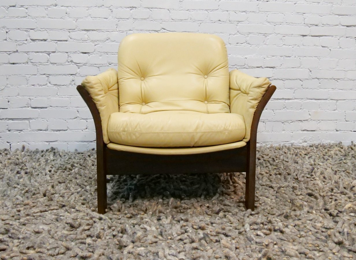 Danish Leather Armchair by Georg Thams, 1970s