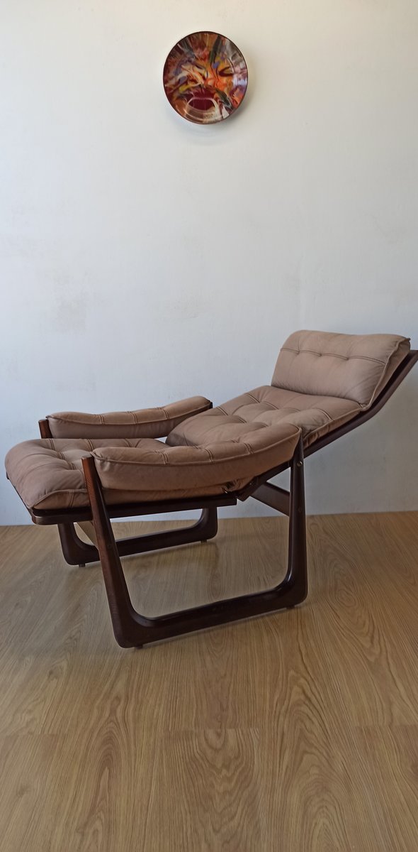 Danish Leather Chair from Genega Møbler, 1960s