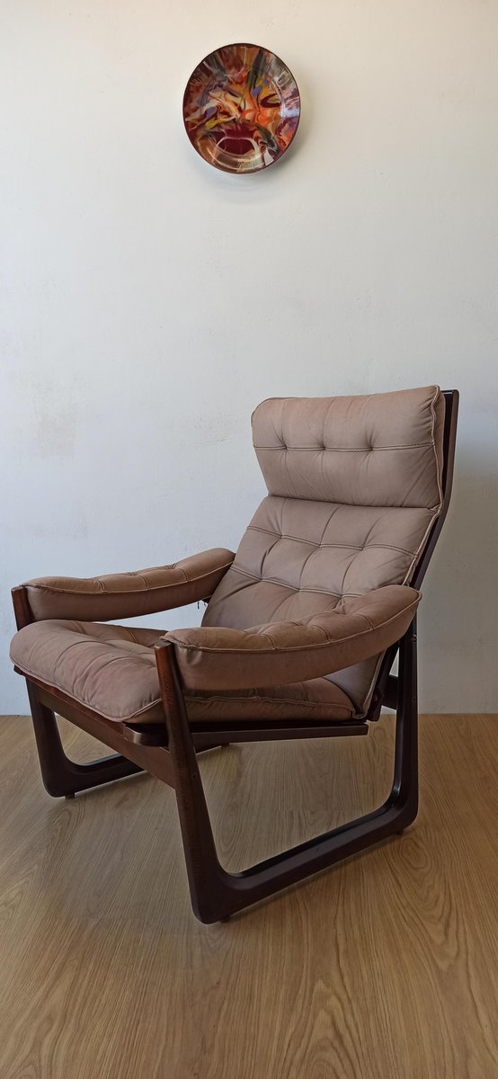 Danish Leather Chair from Genega Møbler, 1960s