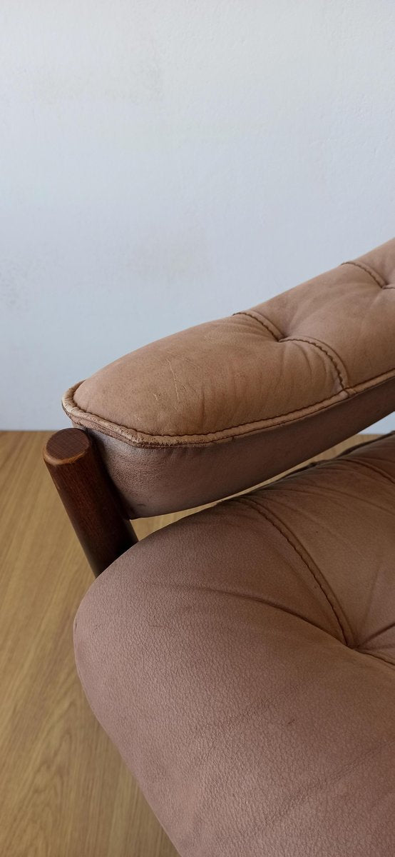 Danish Leather Chair from Genega Møbler, 1960s