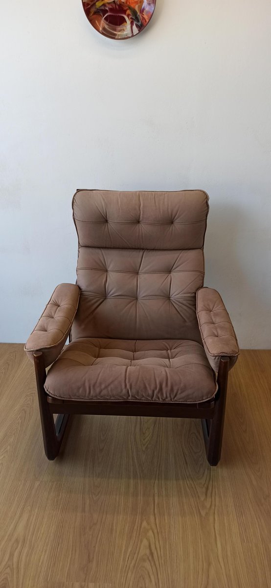 Danish Leather Chair from Genega Møbler, 1960s