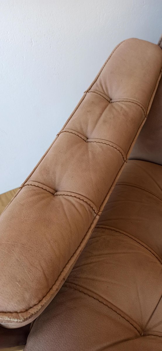 Danish Leather Chair from Genega Møbler, 1960s