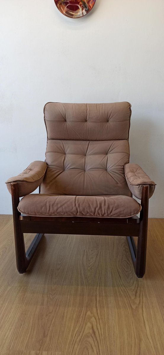 Danish Leather Chair from Genega Møbler, 1960s