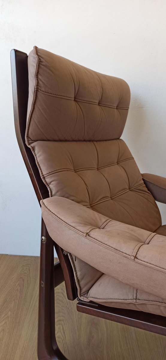 Danish Leather Chair from Genega Møbler, 1960s