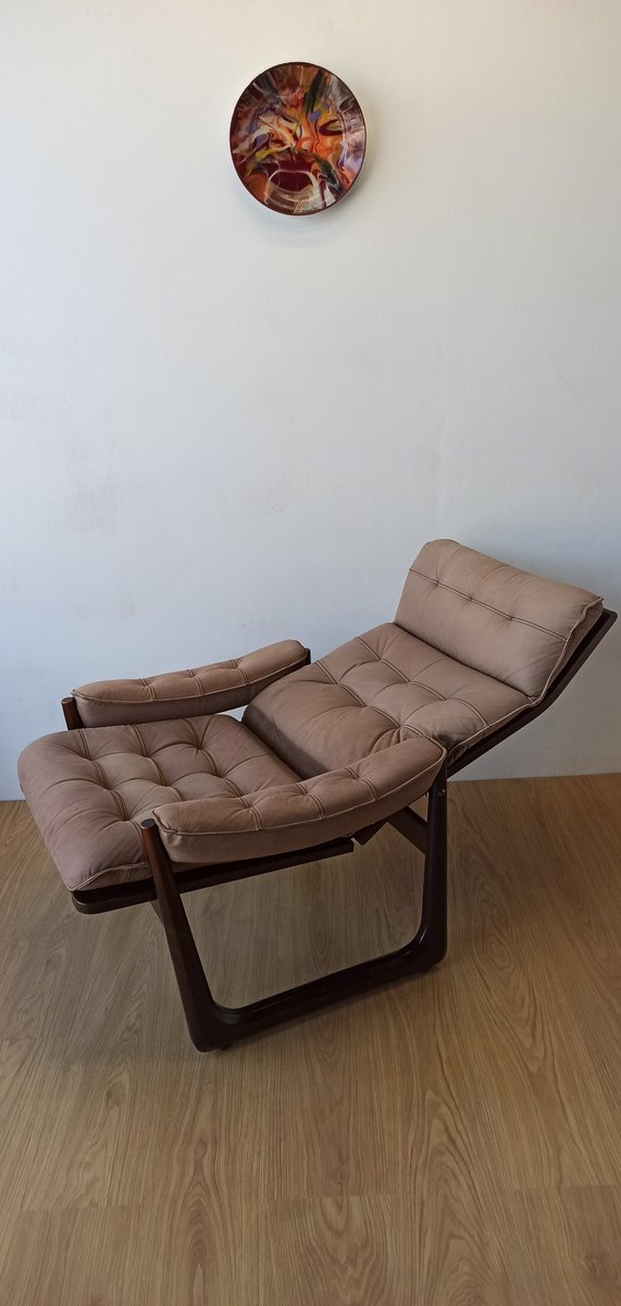 Danish Leather Chair from Genega Møbler, 1960s