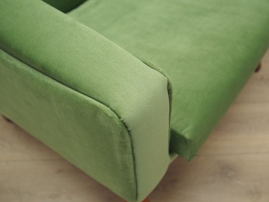 Danish Light Green Solid Wood Armchair, 1970s-VND-1285435