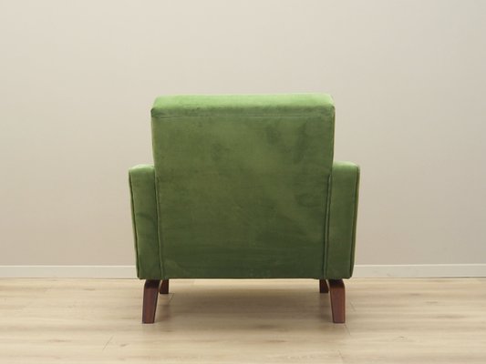 Danish Light Green Solid Wood Armchair, 1970s-VND-1285435