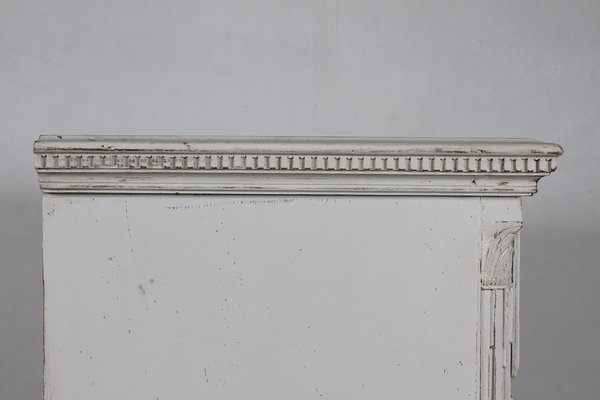 Danish Louis XVI Style Chest of Drawers with Gray Paint and Patina, 19th Century-QQ-1718253