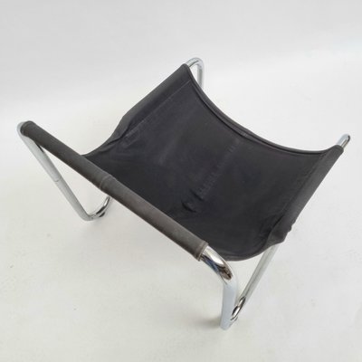 Danish Lounge Chair in Black Leather, 1970s-QQA-1257205