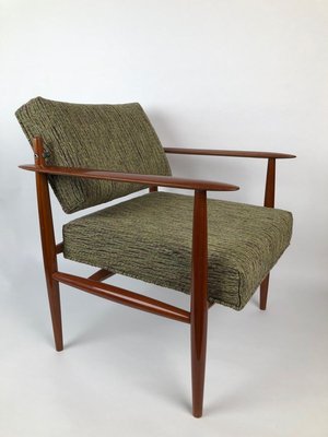 Danish Lounge Chair in Rubelli Fabric, 1960s-BAF-763466