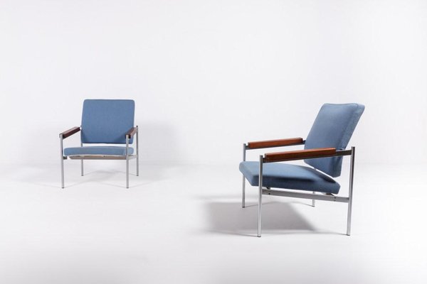 Danish Lounge Chairs by Kay Boeck Hansen for Fritz Hansen, 1970s, Set of 2-KMC-1333472