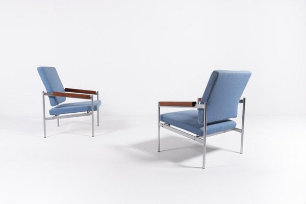 Danish Lounge Chairs by Kay Boeck Hansen for Fritz Hansen, 1970s, Set of 2-KMC-1333472