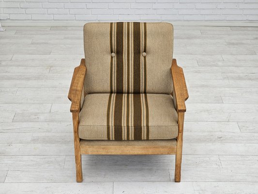 Danish Lounge Chairs in Wool & Oak, 1970s, Set of 2-TMW-1749655