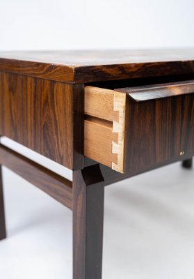 Danish Low Chest in Rosewood with Tiles, 1960s-UY-952735