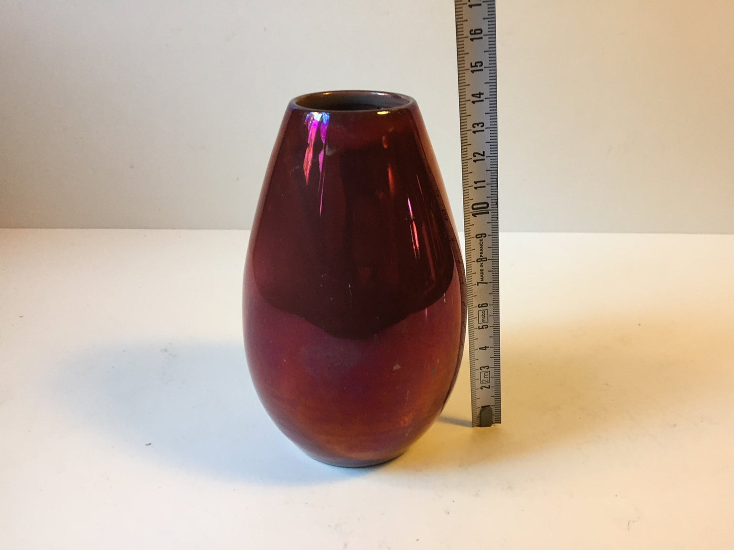 Danish Lustre Mirror Glaze Vase by Øbo, 1930s