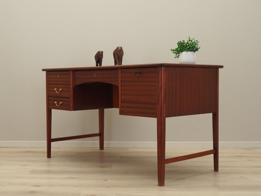 Danish Mahogany Desk, 1970s-VND-1790352