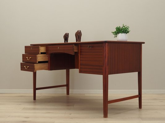 Danish Mahogany Desk, 1970s-VND-1790352