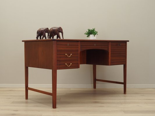 Danish Mahogany Desk, 1970s-VND-1790352