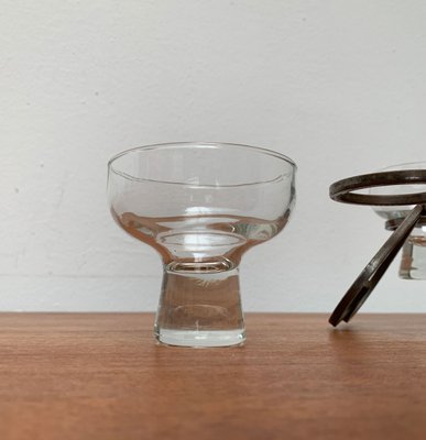 Danish Metal and Glass Candleholder, 1960s-UAH-1425366