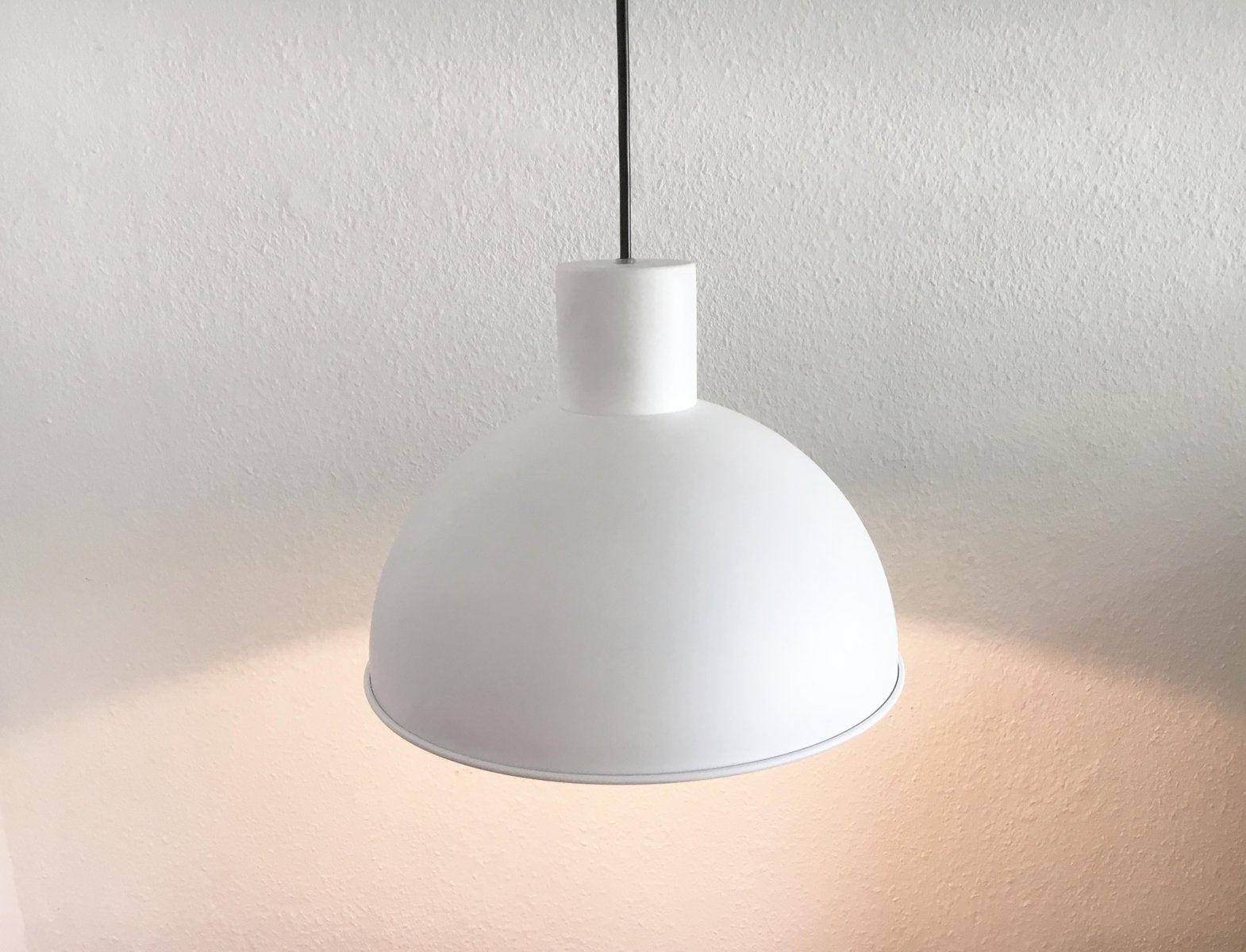 Danish Metal Bunker Maxi Ceiling Lamp by Johannes Hammerborg for Fog & Mørup, 1970s