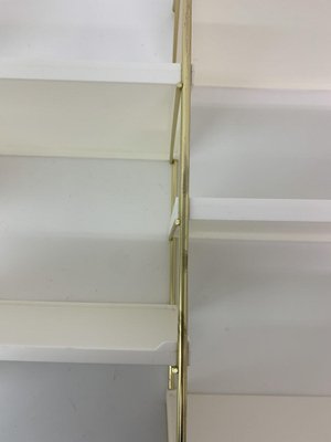 Danish Metal Shelving Wall Unit, 1970s-BGP-1178655