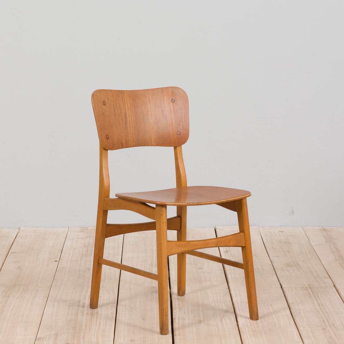 Danish Mid-Century Modern Teak Desk Chair in the Style of Børge Mogensen